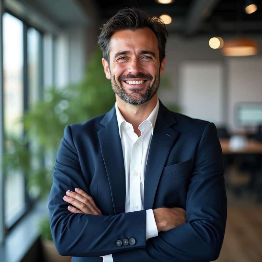 Fondatore di Narcap Spring in ufficio, ritratto professionale