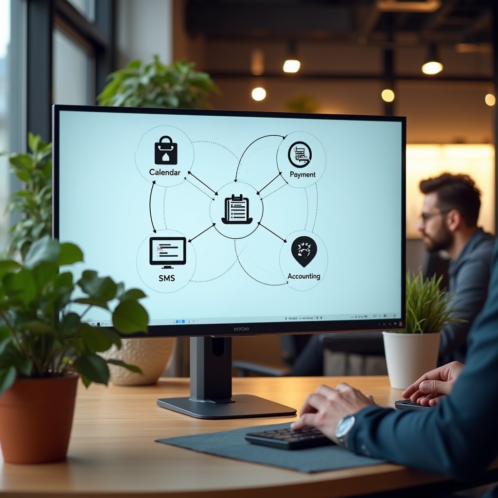 Diagramma visivo delle integrazioni del software con sistemi esterni