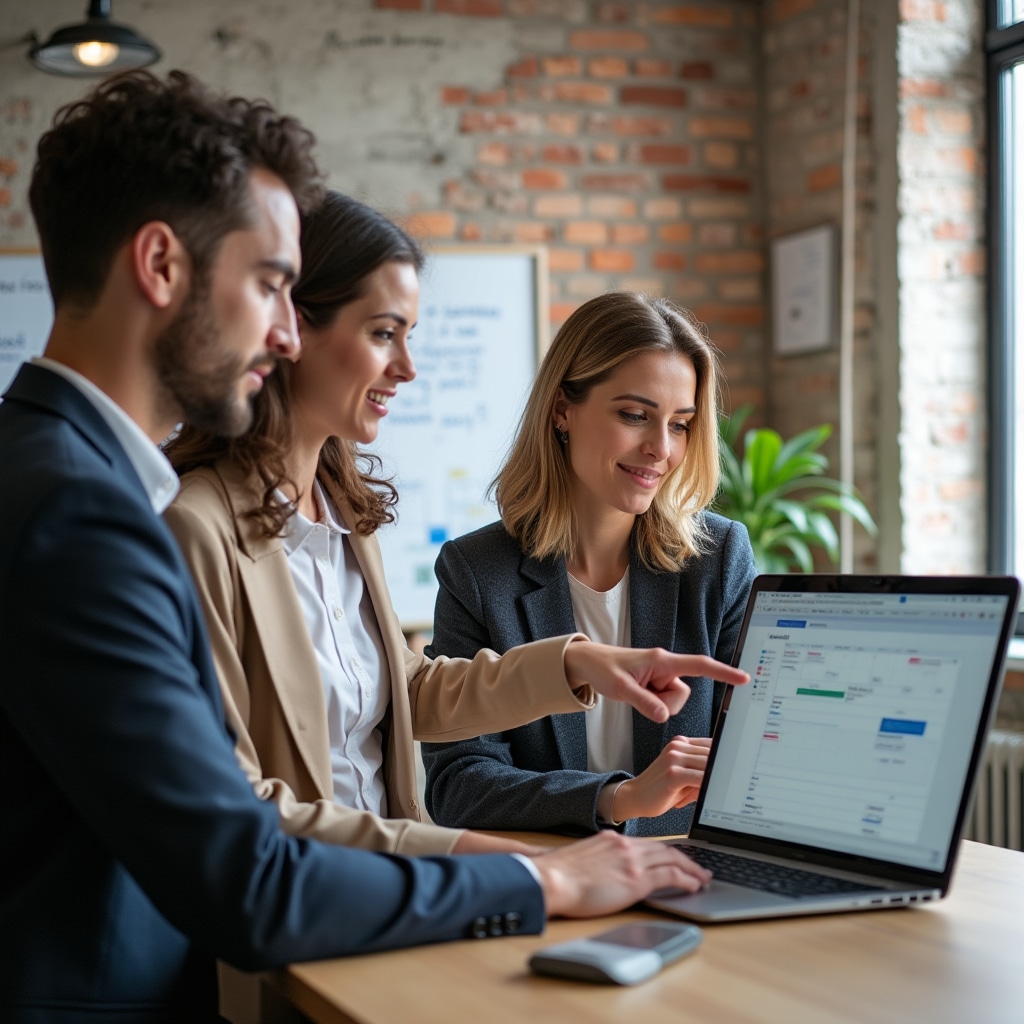 Team di Narcap Spring che collabora in uno spazio di lavoro moderno